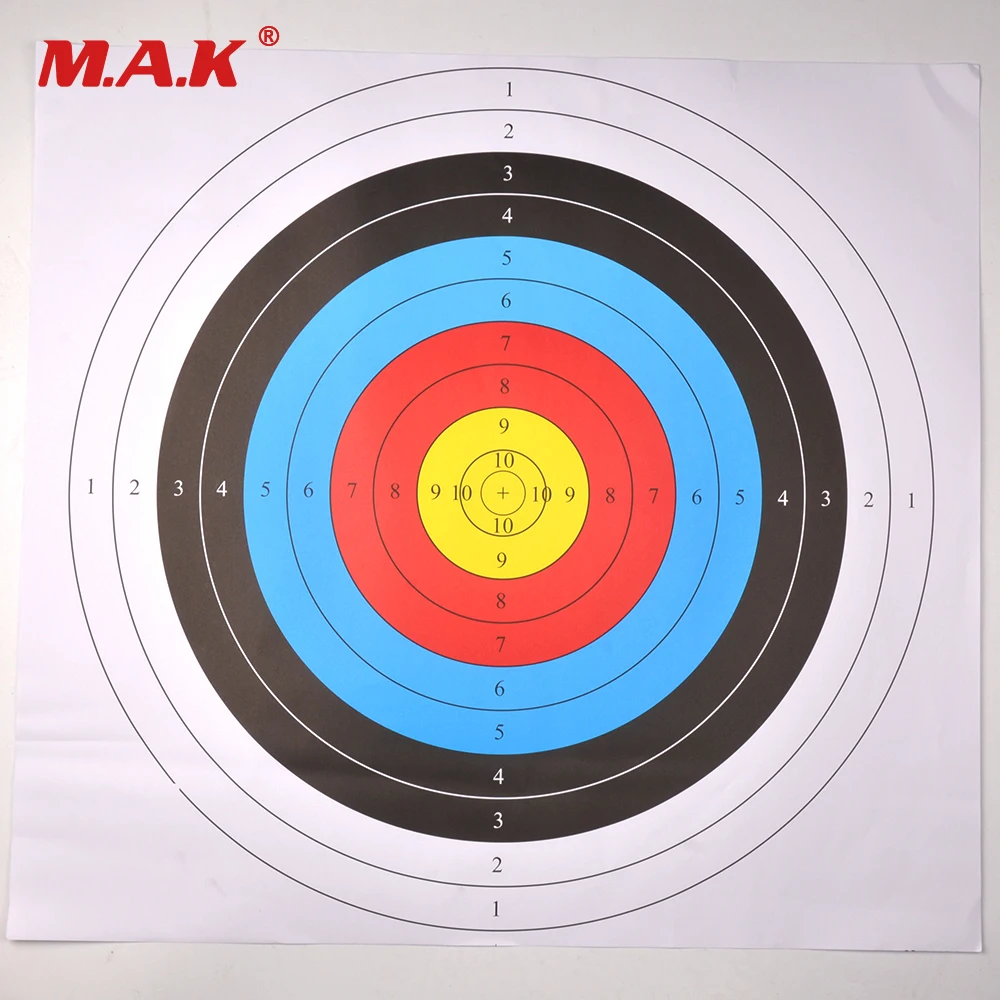 Buy 10 pcs Target Paper Rainbow 10 Rings Competition