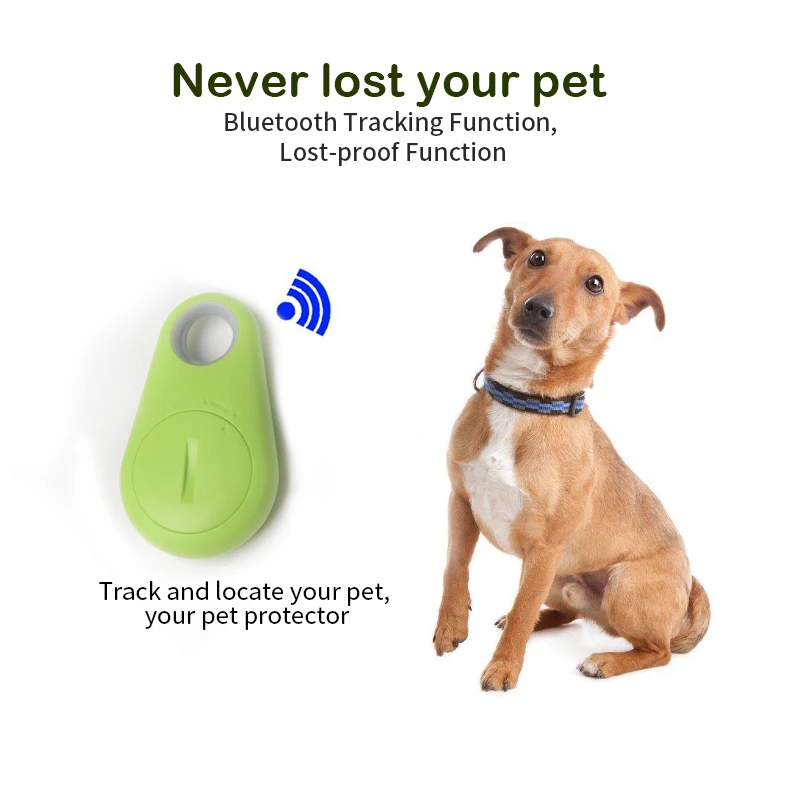 Pets Smart Mini GPS Tracker Anti-Lost Waterproof Bluetooth Tracer For Dog cat 