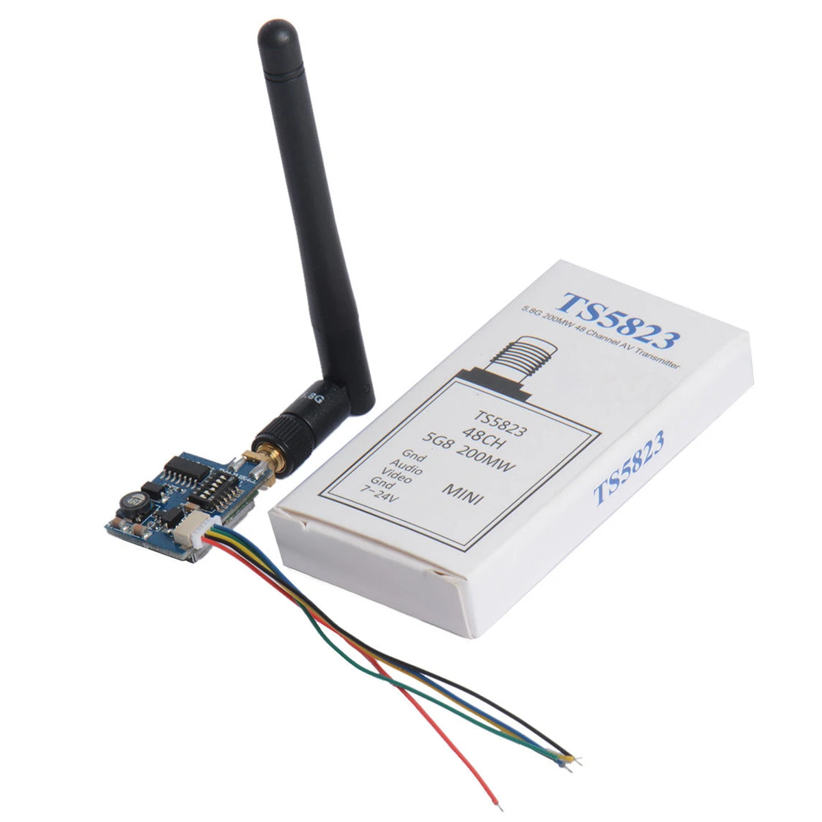 

SJB TS5823 5.8G 200mw 48CH Mini Wireless AV Wireless Transmitter Module For FPV