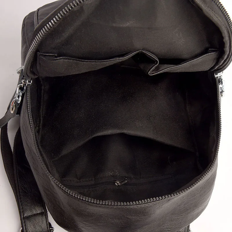 Женский рюкзак, высокое качество, из искусственной кожи, модные рюкзаки, женские, повседневные, большая вместительность, винтажные сумки через плечо