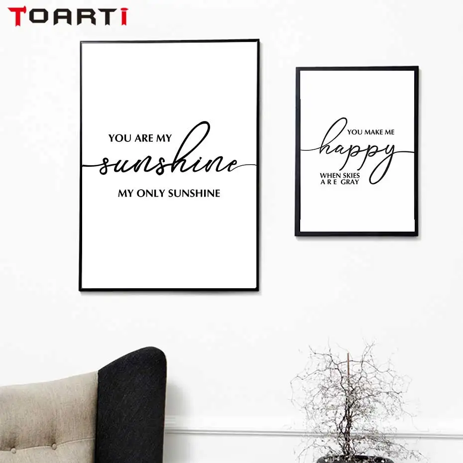 Inspiring Quotes Posters On the Wall Modern Minimalist Canvas Painting Romantic Words Bedroom Decoration Pictures Christmas Gift (4)