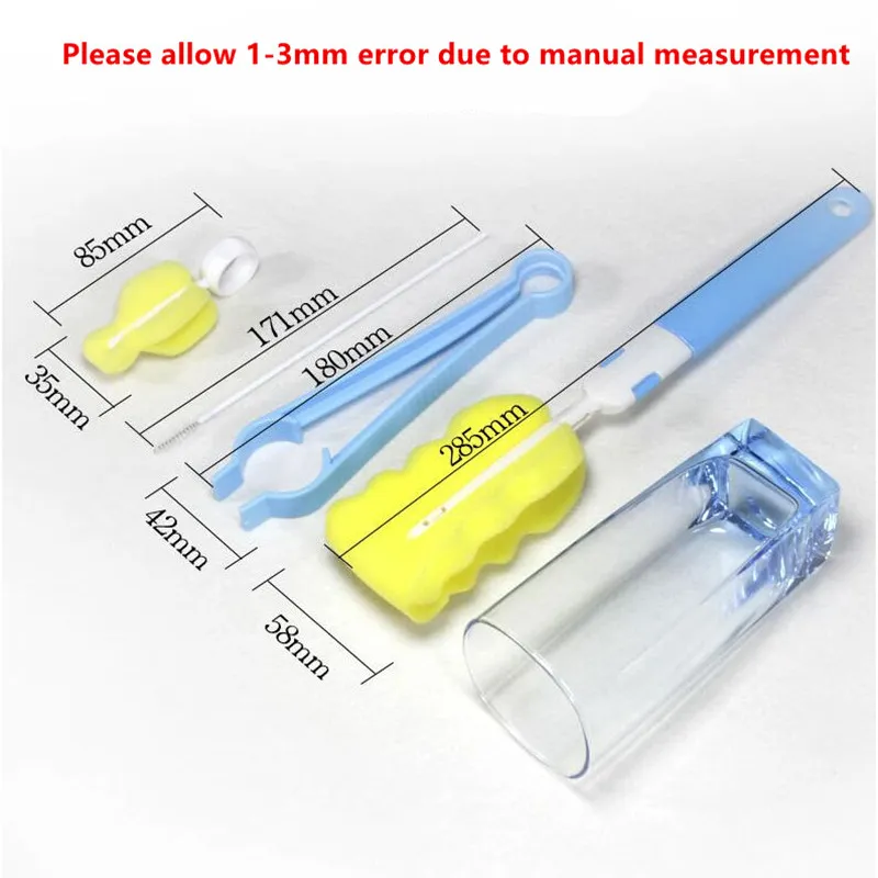 Щетка для детской бутылочки 4 шт./компл. для очистки детей молоко сменный картридж соска насадка для соски носик щетка для чистки труб наборы