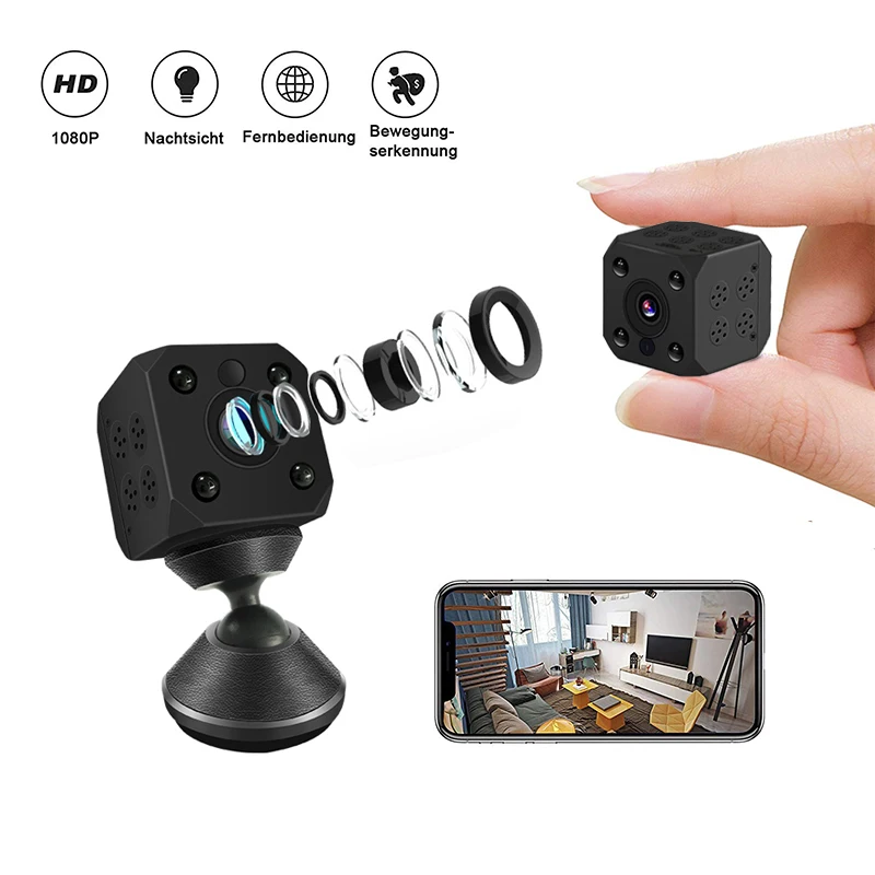 

Mini IP Camera Wifi 1080P HD Night Vision Home Security Surveillance Camera Wireless Small CCTV Body Motion Detection Recorder