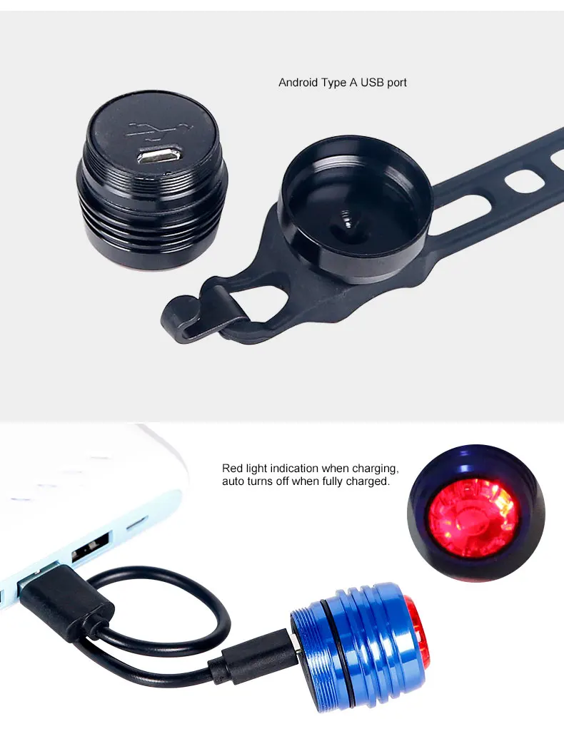 Best Deemount Bicycle Rear Light Carat Type Bike Warning Lamp USB Charge Red White Light Color Safety Headlight Tail 6-20 hours Lante 3 Best Deemount Bicycle Rear Light Carat Type Bike Warning Lamp USB Charge Red White Light Color Safety Headlight Tail 6-20 hours Lante 3
