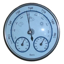 Без батареи анероидный барометр гигрометр термометр 128 мм Диаметр метеостанция