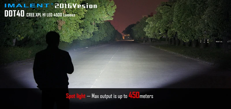IMALENT DDT40 L2 OLED Intelligence Touch Searchlight 4500 Lumens Flashlight (18)