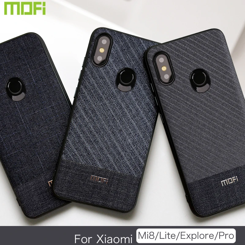 Чехол для Xiaomi Mi8 Pro чехол Lite задняя крышка Explorer темно-деловая ткань | Мобильные