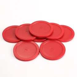 8 Pcs 60 mm Red Air Hockey Table Pucks Puck Mallet Goalies Children Table Game Party Tools Entertainment Accessories
