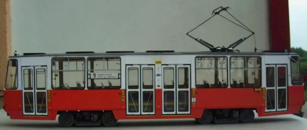 Petersburg TRAM UMBUM 3D Puzzle Cardboard DIY Model Kit Transport St