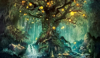 

Magic Board Game forest tree lights table mousepad mgt big Pad tcg cards ygo playmat play mat playmats with storage bag