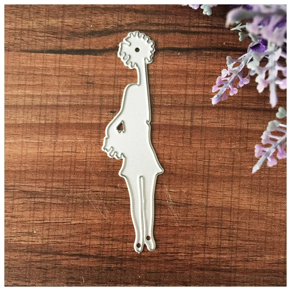 

Cheerleader Girl Metal Cutting Dies for Scrapbooking DIY Album Embossing Folder Paper Cards Maker Template Decor Stencils Craft