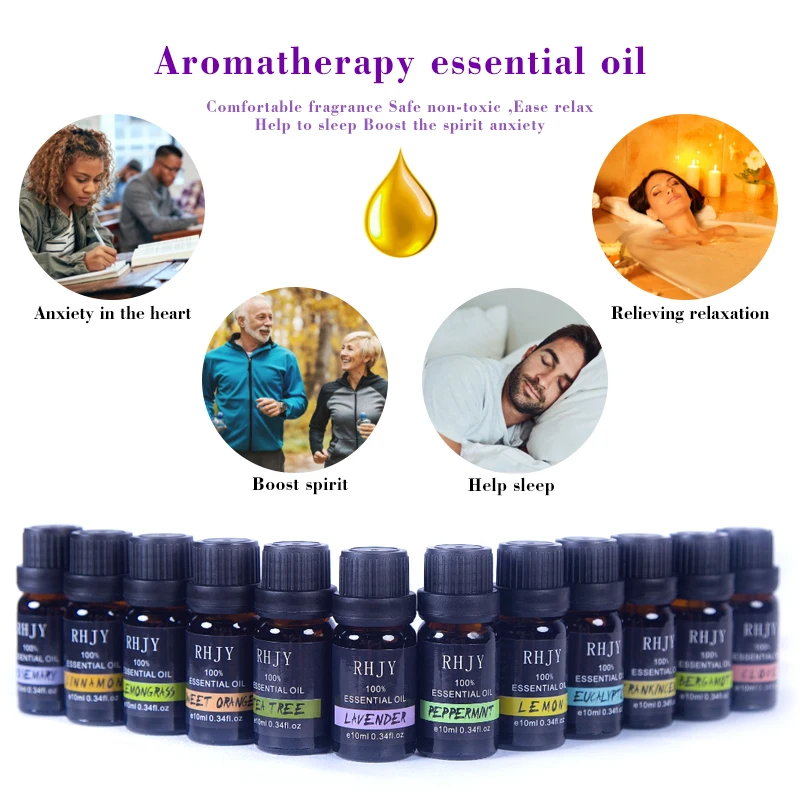 Aroma Essential Oil Water-soluble Flower Fruit Relieve Stress for Humidifier Fragrance Oil Aroma Humidifier Aromatherapy TSLM1