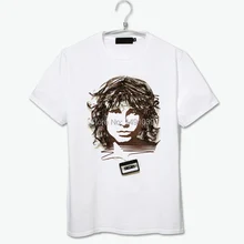The Doors Jim Morrison tape drawing pattern vintage fashion tee