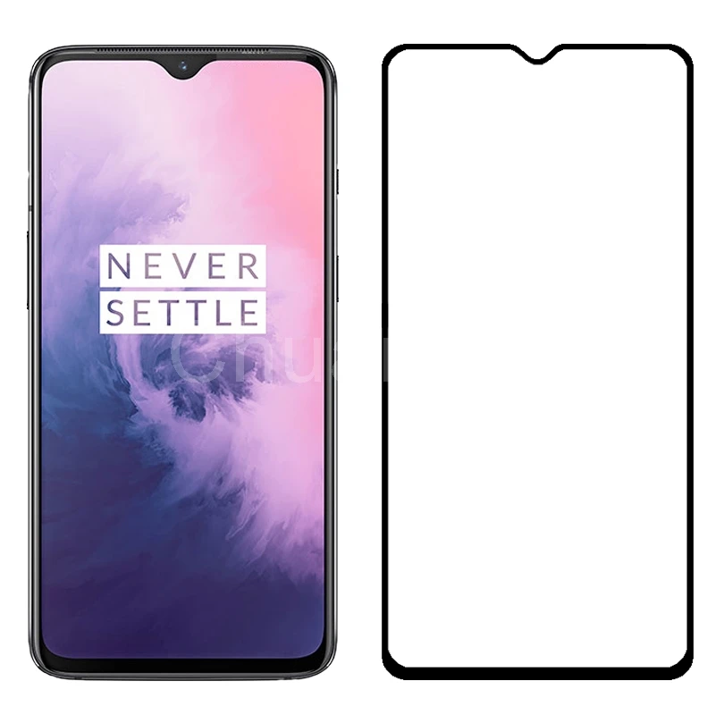 Закаленное стекло премиум класса 75 шт./лот 2.5D для Oneplus 7 полное покрытие экрана