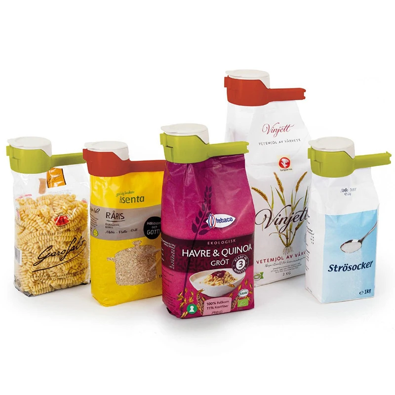 

Plastic Sealing Clip for food storage bag Easy to pour out Fresh Keeping Sealer Clamp Kitchen Food bag Locker