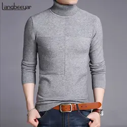 2019 новый модный бренд Свитера мужские пуловеры шерстяные Slim Fit Джемперы Knitred теплые толстые Осенние корейский стиль повседневная мужская