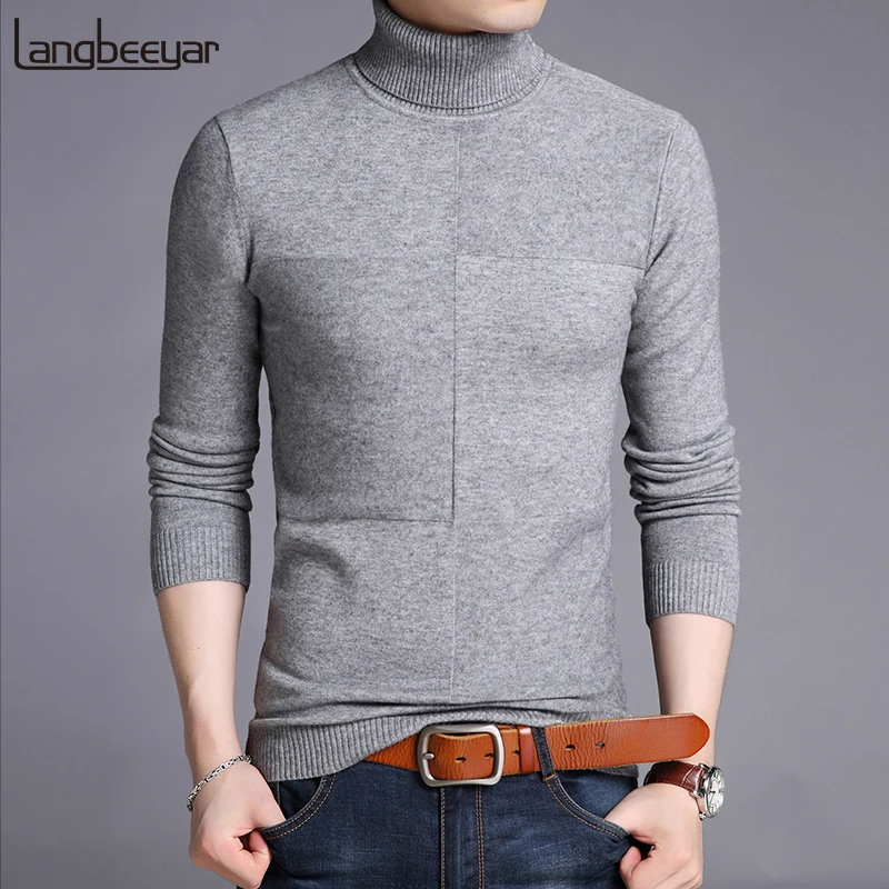 

2020 New Fashion Brand Sweaters Men Pullover Woolen Slim Fit Jumpers Knitred Warm Thick Autumn Korean Style Casual Men Clothes