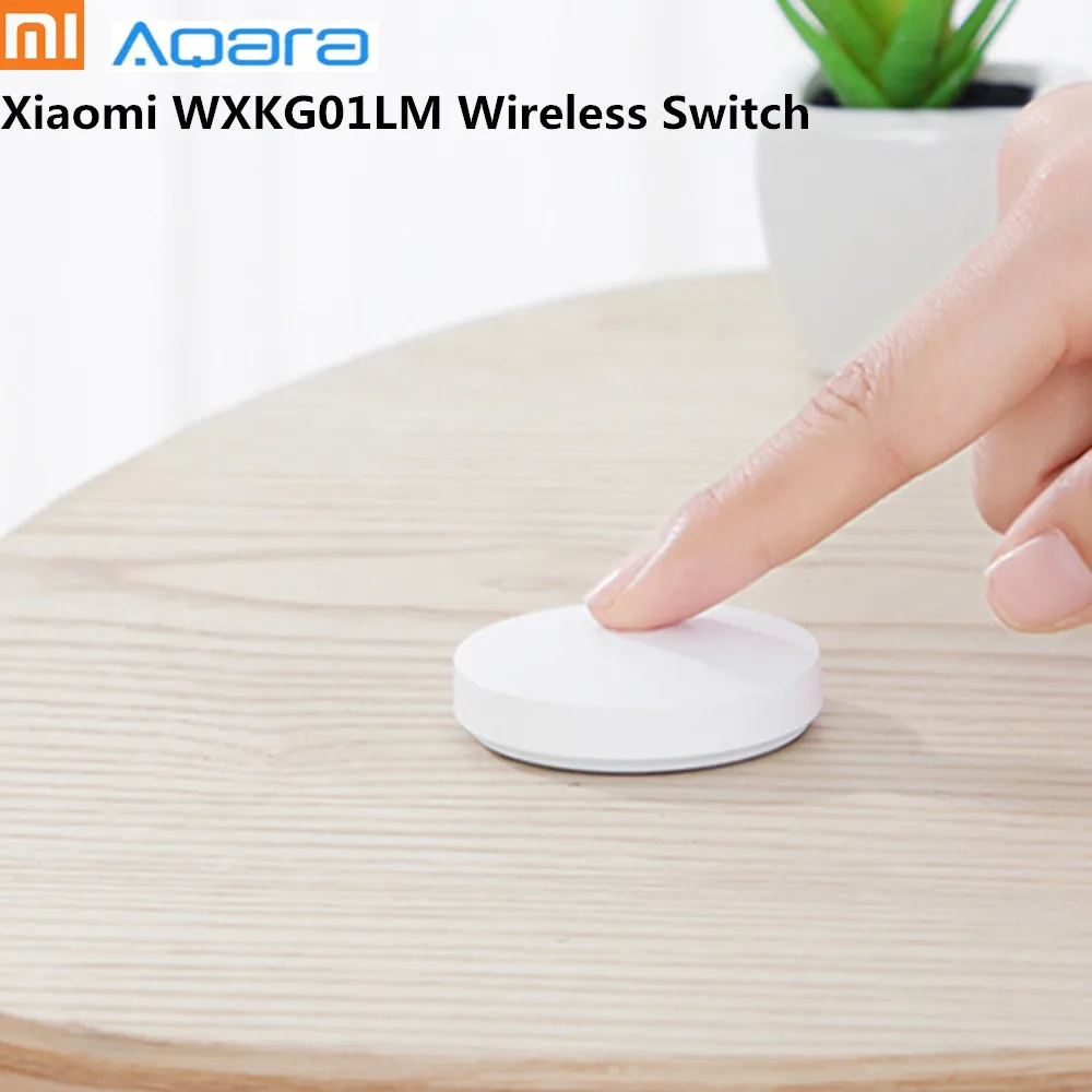 

2019 Original Xiaomi AQARA WXKG01LM Wireless Smart Switch Zigbee wifi Wireless Smart Switch work with mijia Mi Home APP