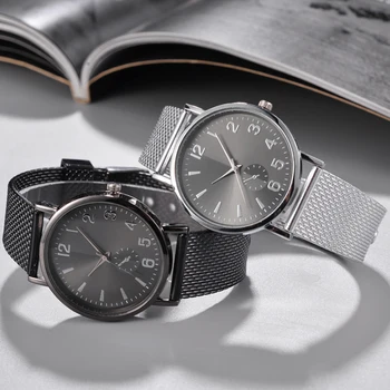 

Unisex Quartz Retro Simple Smooth Mirror Watch Clocks Multicolor Mesh Strap Party Colorful WristWatches relogio masculino