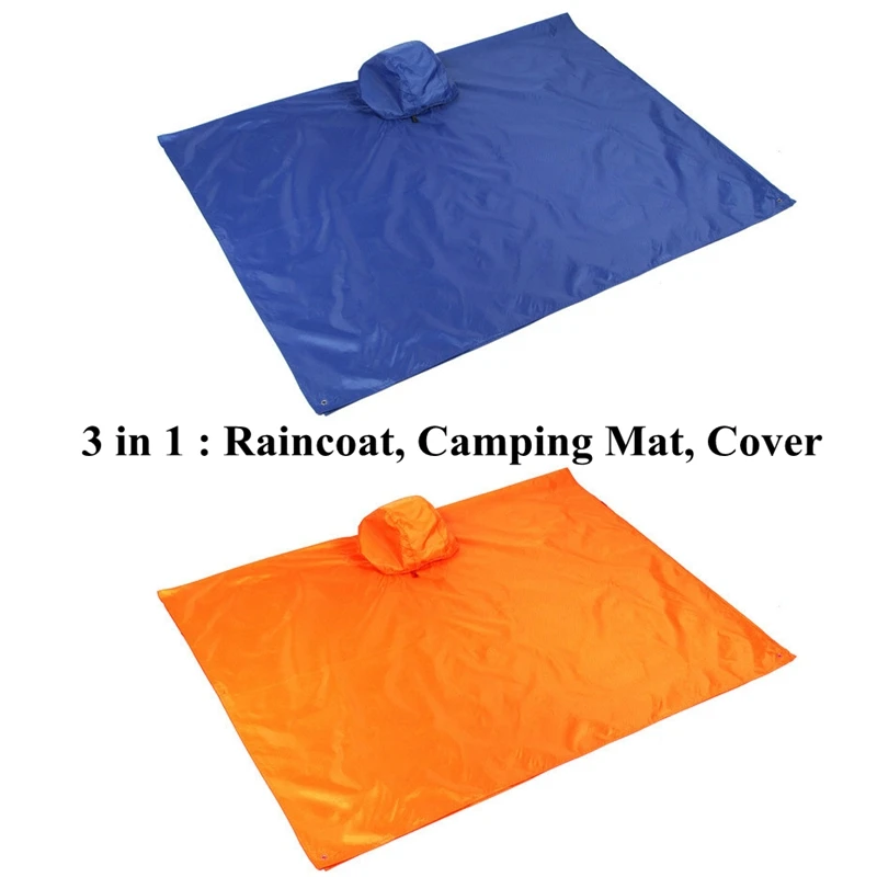 للماء التخييم حصيرة المطر على ظهره غطاء للمطر تنزه غطاء للمطر المعطف في الهواء الطلق التخييم حصيرة