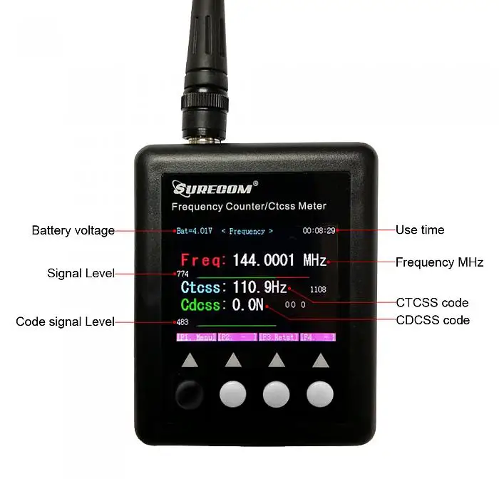 bilder für SURECOM SF401plus 27 Mhz-3000 Mhz Tragbaren Frequenzzähler Meter bilder für SURECOM SF401plus 27 Mhz-3000 Mhz Tragbaren Frequenzzähler Meter