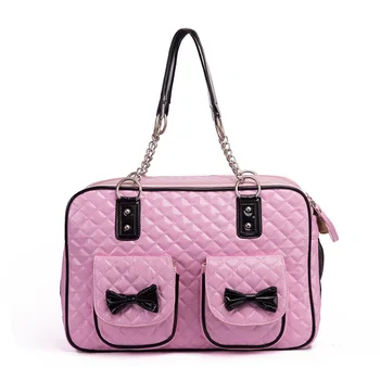 

Luxury Pet cat small dog Travel pu leather Carrier bag portable puppy dog Chihuahua carrying tote bag handbag transporting box