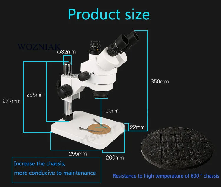 Portable magnifying glass electron microscope with hd display mobile phone repair major