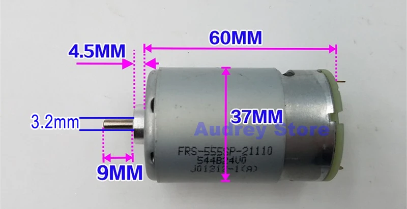 Новинка 2350 об/мин 4700 6V12V24V 555 постоянный магнит двигатель постоянного тока средняя