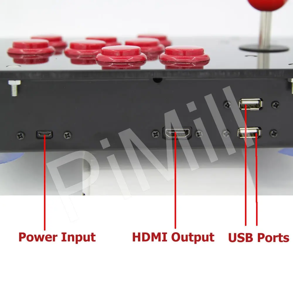 Raspberry Pi 3B Одиночная аркадная Боевая палка Ретро игровая консоль все в одном 128G