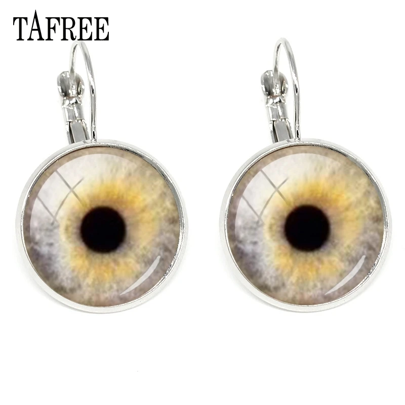 EY154 TAFREE Mystery Evil Eye клипсы модные дизайнерские трендовые стеклянные Элегантные украшения высокого качества женские украшения EY154 - Окраска металла: EY154