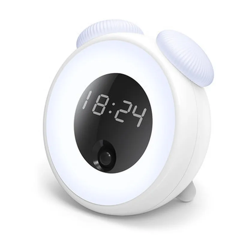 

Creative led sensor night light time light alarm clock bedside table lamp smart with sleep 520 six children's day gift
