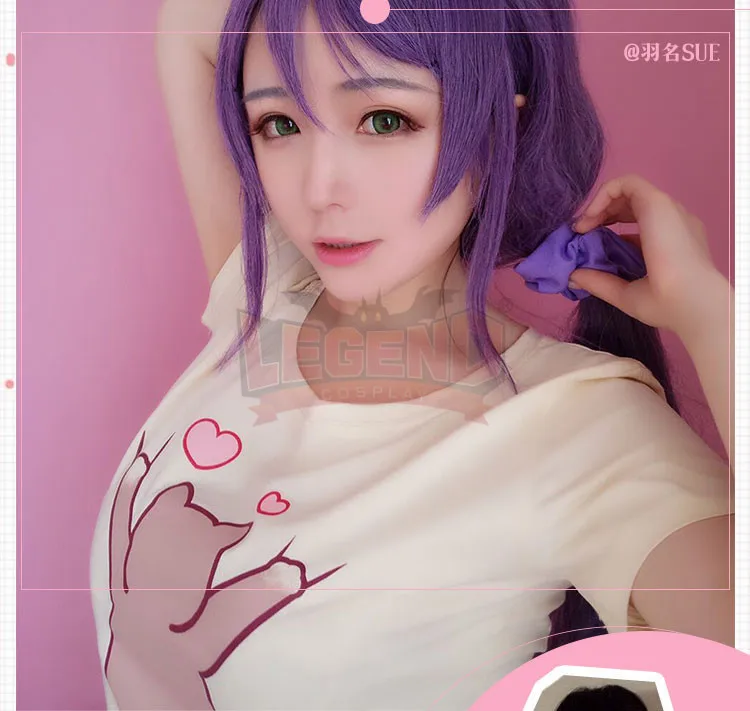 Lovelive тoujou Nozomi Yazawa Nico Косплей Взрослый Костюм кошка Топ розовая рубашка Летняя футболка