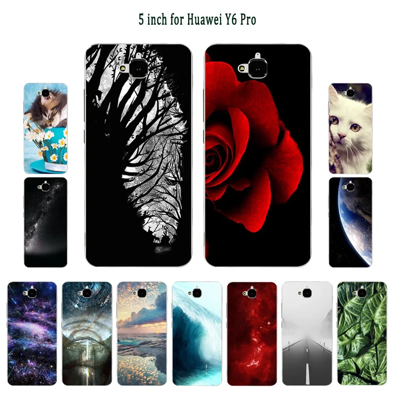 Мягкий чехол для Huawei Y6 Pro / Honor Play 5X Enjoy 5 Holly 2 Plus силиконовый спящий 4C pro | Мобильные