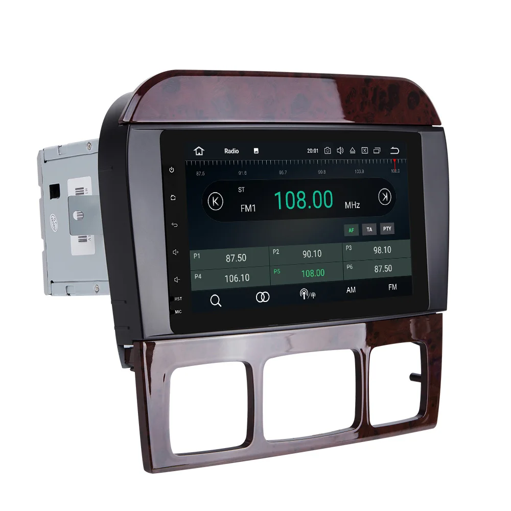 Discount Eunavi 4 Core 2 Din Android 7.1 Car Radio Stereo Player GPS Navigation For Mercedes-Benz S-Class W220 CL-Class W215 Bluetooth 1