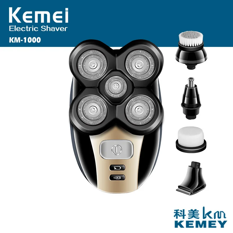 

5 In 1 Multifunction Electric Shaver Men Floating Five Blade Heads Electric Shaving Machine Rechargeable Razors Face Care Tools
