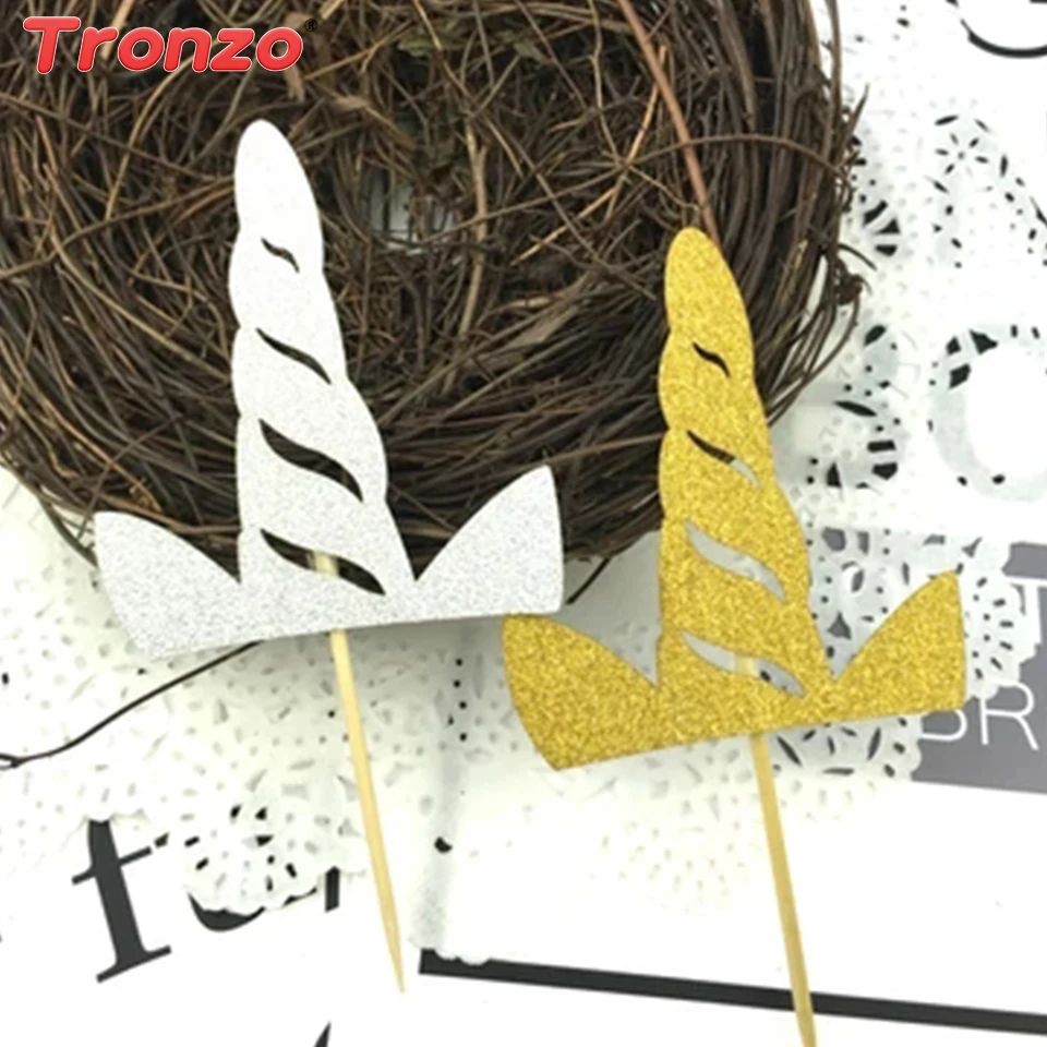 

Tronzo 24pcs Unicorn Cake Topper Birthday Unicorn Party Supplies Gold Silver Unicorn Cake Toppers Birthday Party Decoration Kids