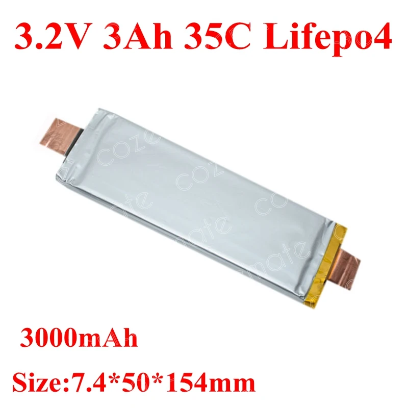 3,2 v 6Ah высокоразрядный 35C Lifepo4 аккумулятор 3,2 v 6000mah для 2s 3s 4S 5S Diy RC игрушки 3s 5200mah 6s Lipo самолет Квадрокоптер комплект