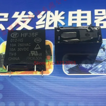 

10PCS/lot Relay HF36F-012-HS JZC-36F-012-HS 10A 250VAC 4PIN New original