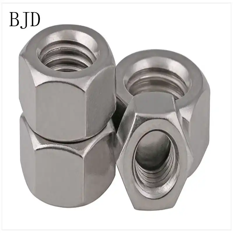 Hexagonal tuercas rosca fina din 934 acero inoxidable va2 m8 m10 m12 m14 m16 m18...