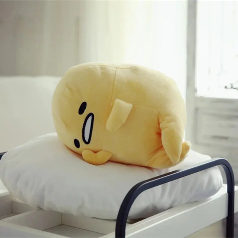 

40cm Cute Gudetama lazy egg Plush Pillow Stuffed Toys Egg yolk brother Egg jun Soft Pillow Cushion Birthday Gifts for Kids Girls