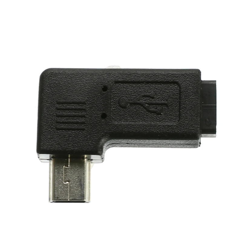 Левый/адаптер с прямым углом Mini A 5 Pin male to Micro B 5 Pin feMale 90 градусов адаптер