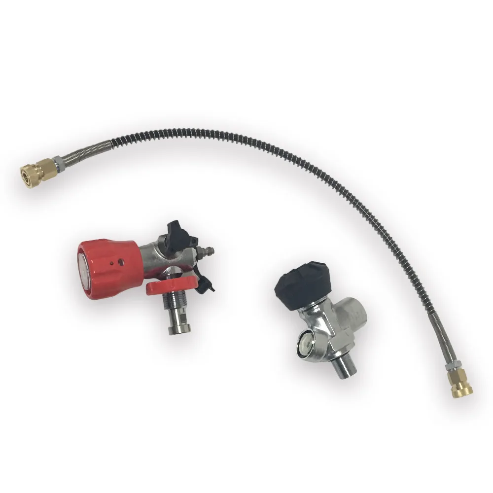 AC301 Pcp Пейнтбол страйкбол Hpa бак клапан M18 * 1 5 резьба черный 4500psi/30Mpa выход давление