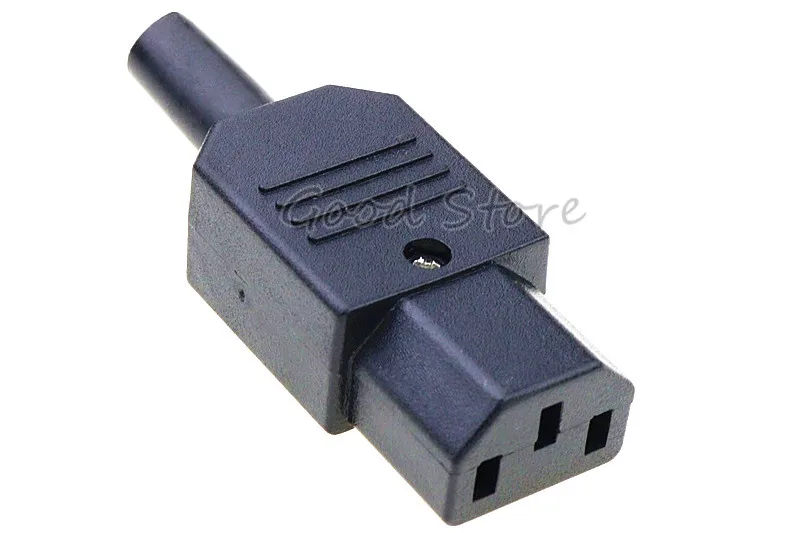 

New Wholesale Price Black IEC 320 C13 Female Plug Rewirable Power Connector 3pin Socket 10A /250V
