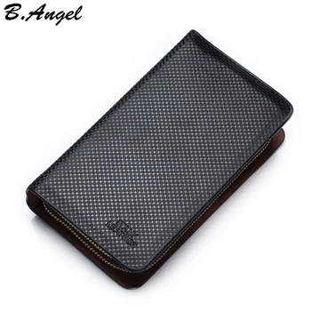 

Men's Business Leather Clutch Wallet Multifunctional Long Design Brand Wallet Zipper Coin Purse Card Holder Gift for Men