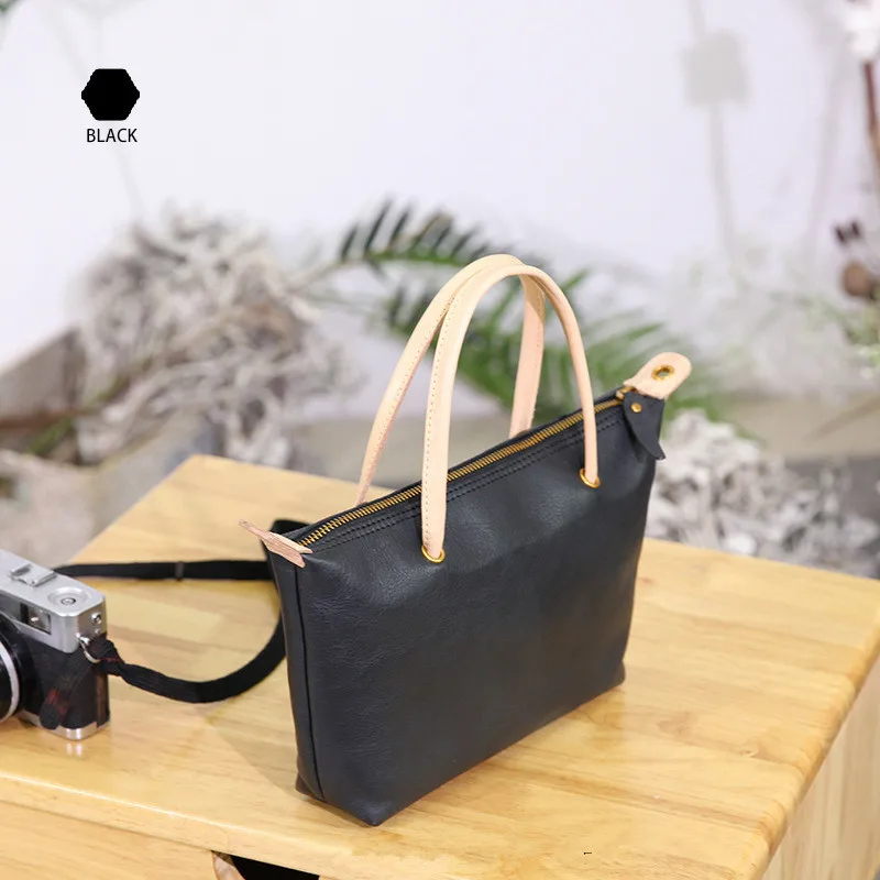 PNDME vintage fashion genuine leather ladies handbag simple daily outdoor high quality cowhide women's shoulder crossbody bags