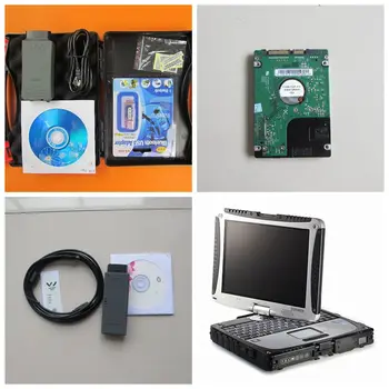 

2016 Top VAS5054A OKI with Laptop vas5054a bluetooth diagnostic tool+V3.0.3 odis software multi-languages+Toughbook CF19 Laptop