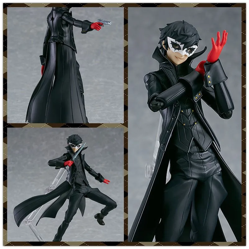 

MCR new hot Anime 15cm Persona 5 P5 JOKER Ren Amamiya Morgana Action figure toys doll Christmas gift with box