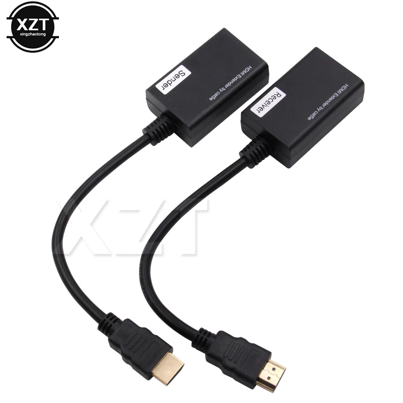 1 пара RJ45 CAT5e CAT6 UTP LAN Ethernet Balun Extender 1080P 3D Ретранслятор HDMI кабель M/F для мультимедиа |