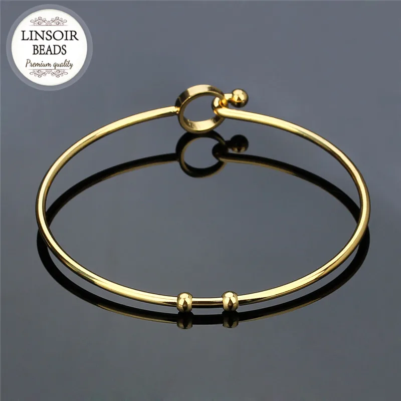 Fashion Stainless Steel Expandable Open Cuff Wire Bangle Bracelets For