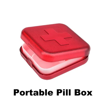 

New 4 Slot Health Medicine Case Portable Organizer